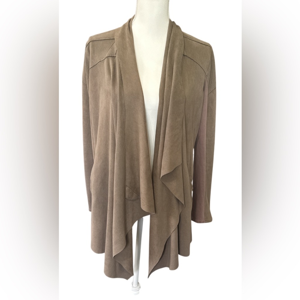 NYC faux suede truffle jacket